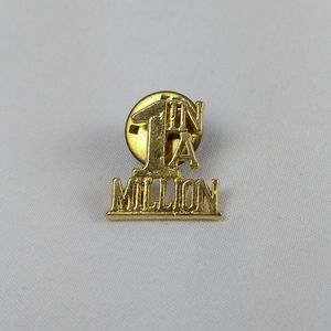 Vintage #1 One In A Million Gold Pin Brooch